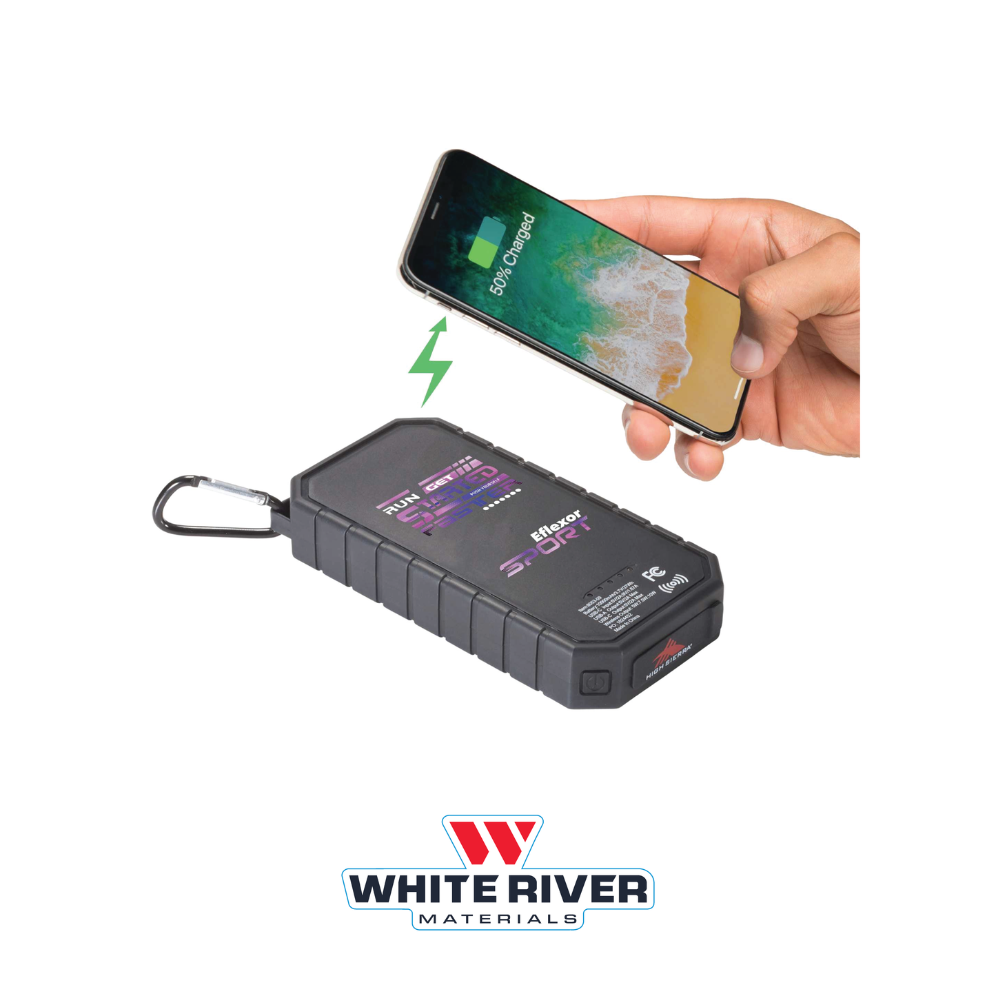 High Sierra Falcon Solar 10000 mAh Power Bank - WRM