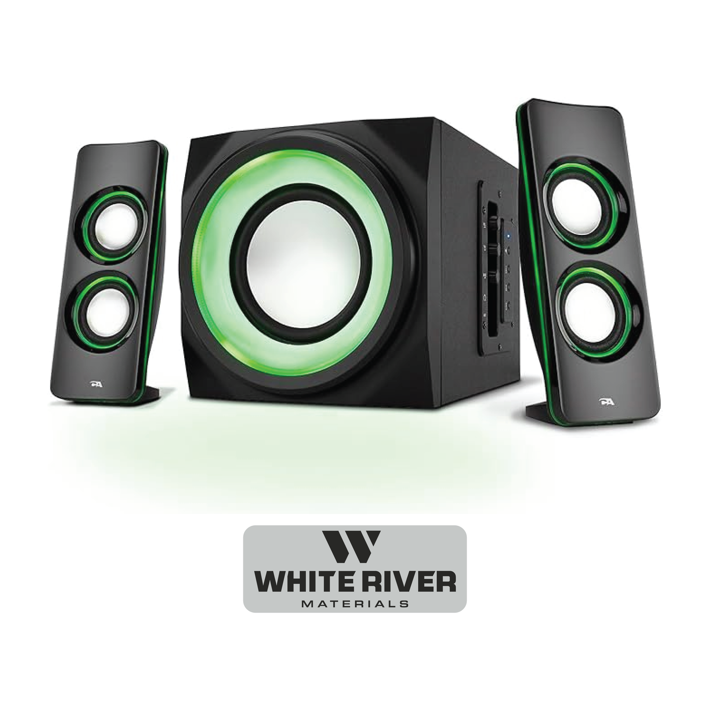 Cyber Acoustics Bluetooth Speakers with LED Lights - WRM