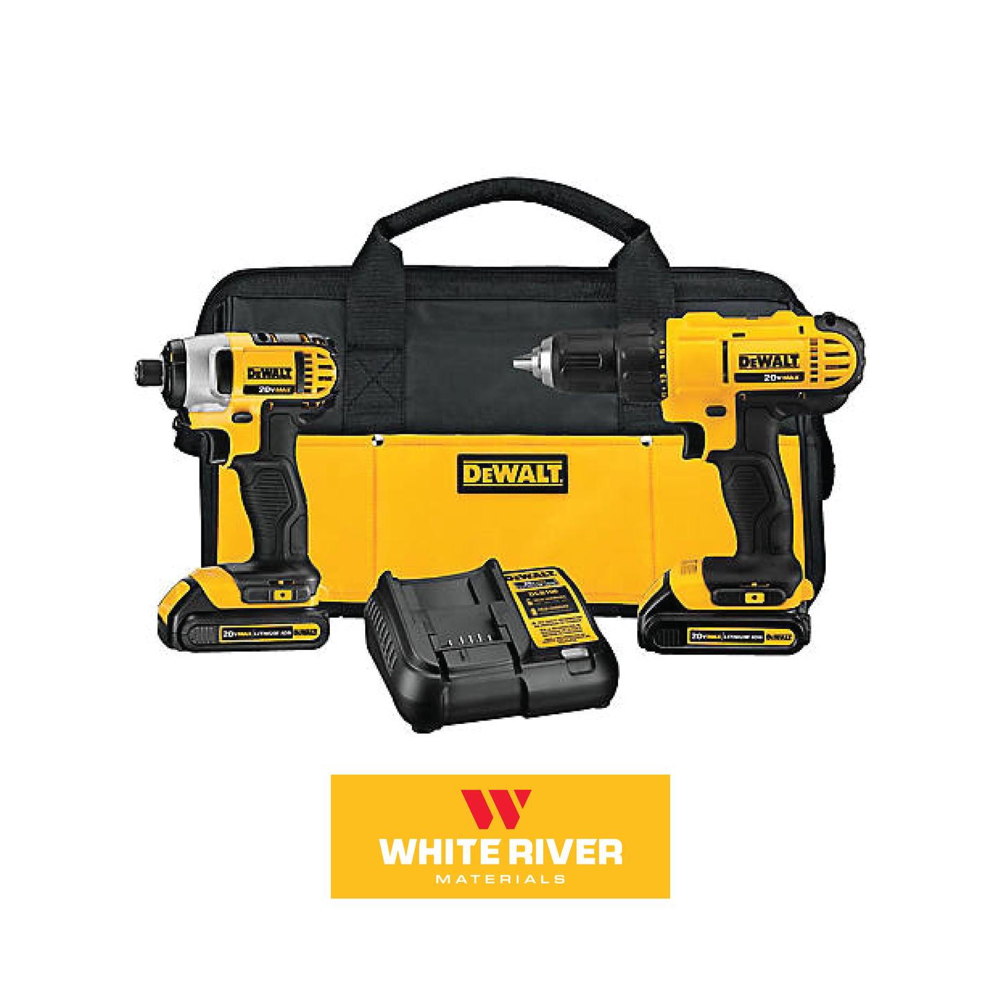 DeWalt 20V Drill/Driver/Impact Driver Combo Kit - WRM