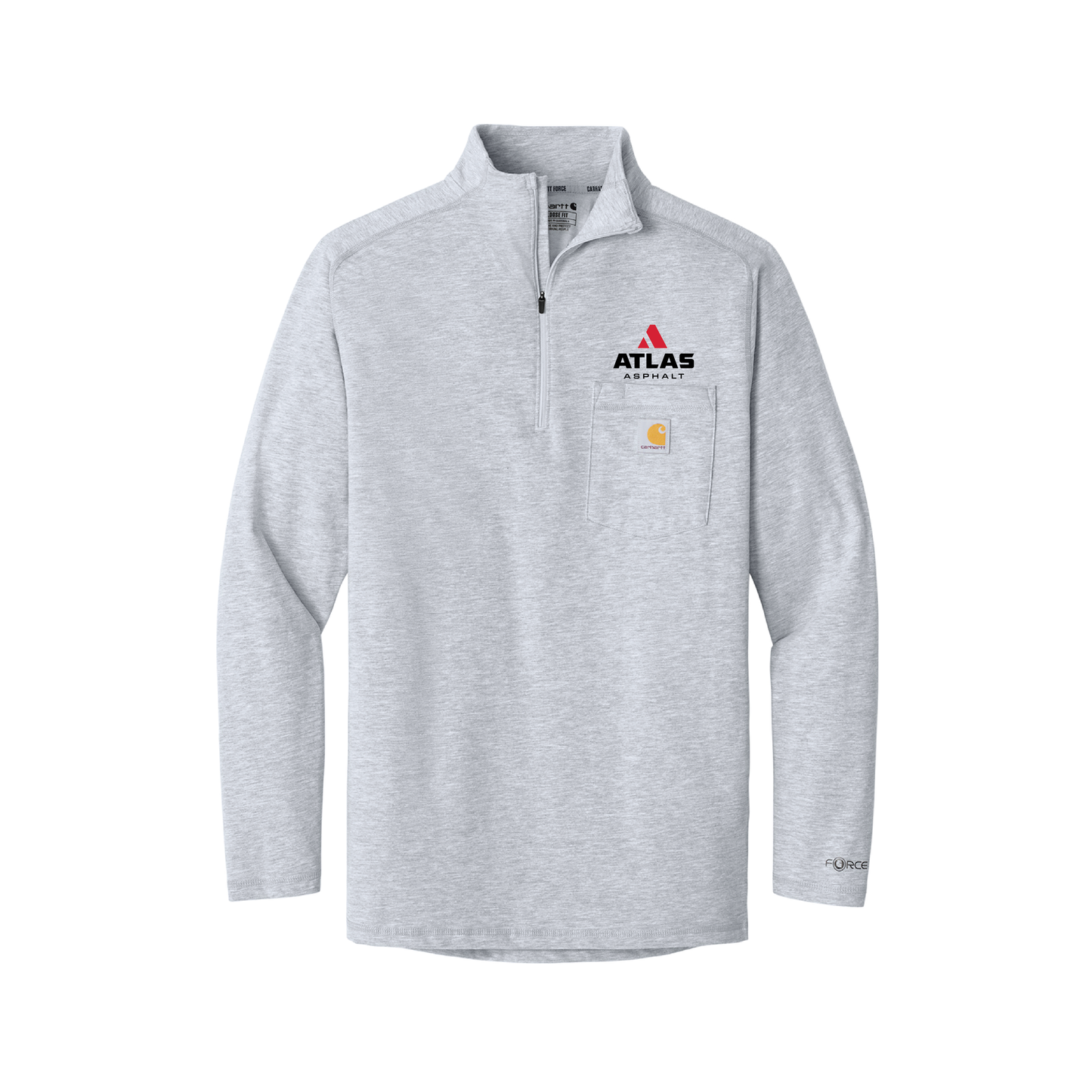 Carhartt Force® 1/4-Zip Long Sleeve T-Shirt - Atlas