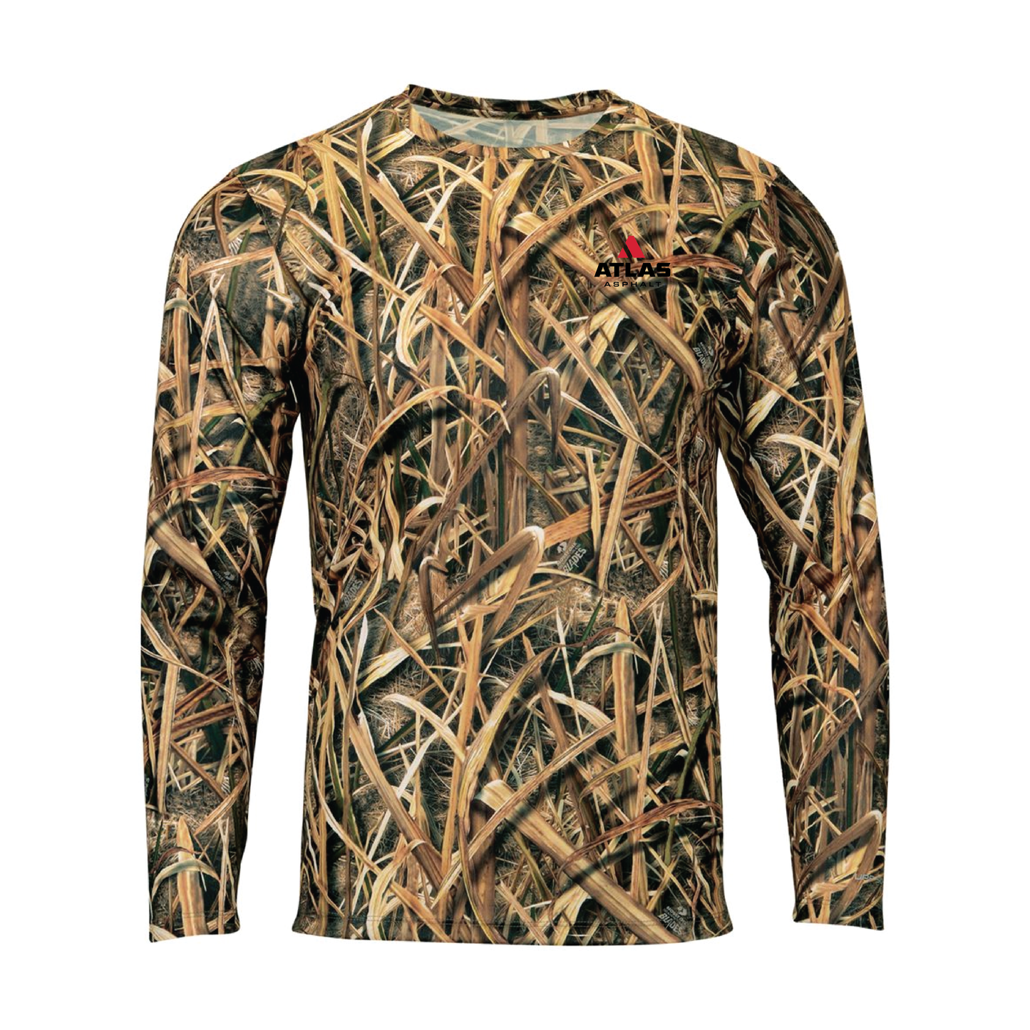 Oxford Performance Camo Print Long Sleeve T-Shirt - Atlas