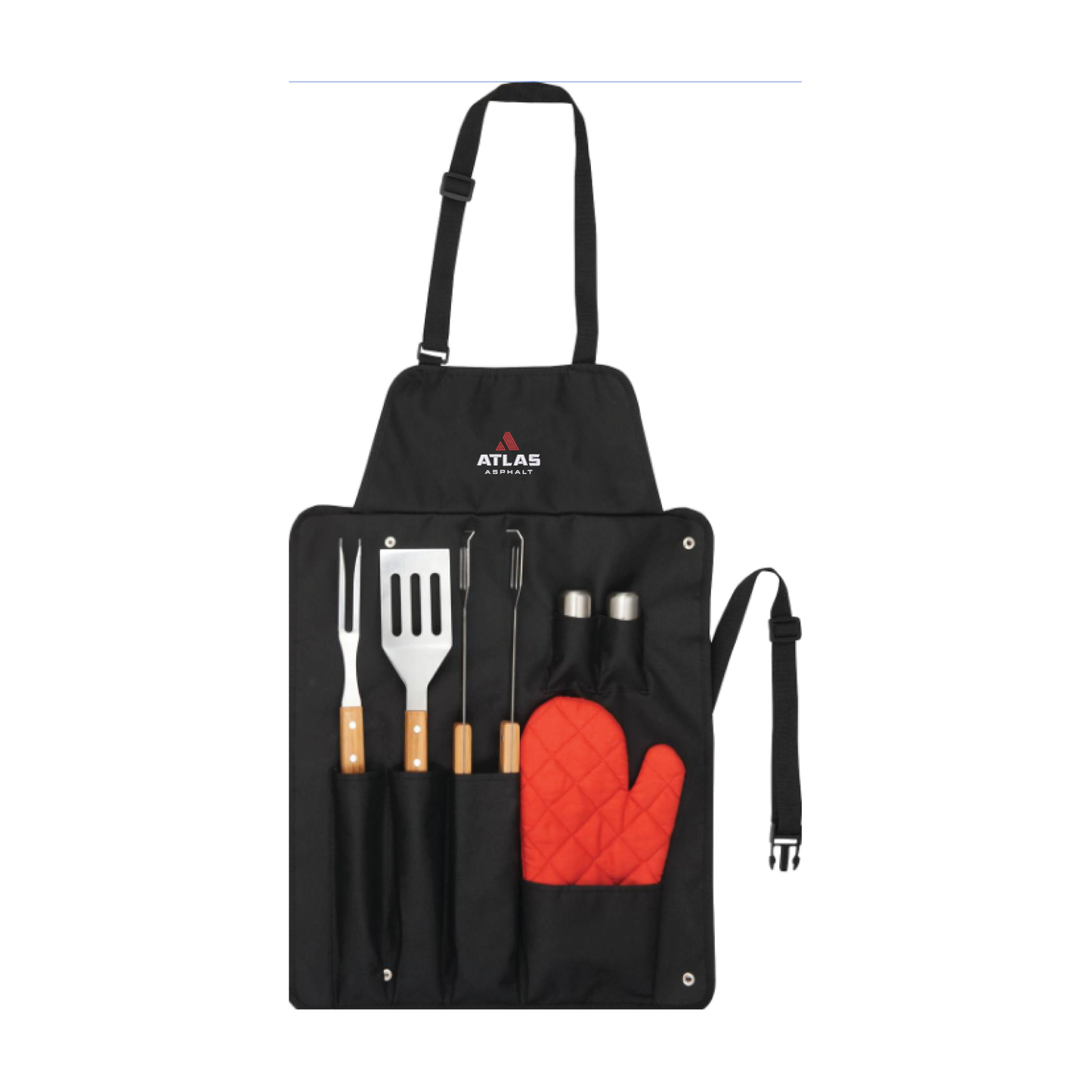 BBQ Now Apron and 7 piece BBQ Set - Atlas