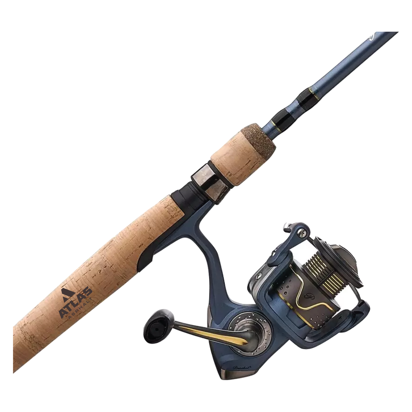 President Spinning Combo 2pc 6ft 6in 25 Reel - Atlas