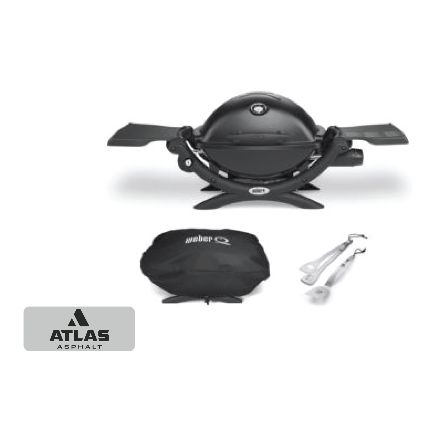 KIT Q1200 w/ Cover + 2pc Tools - Black - Atlas