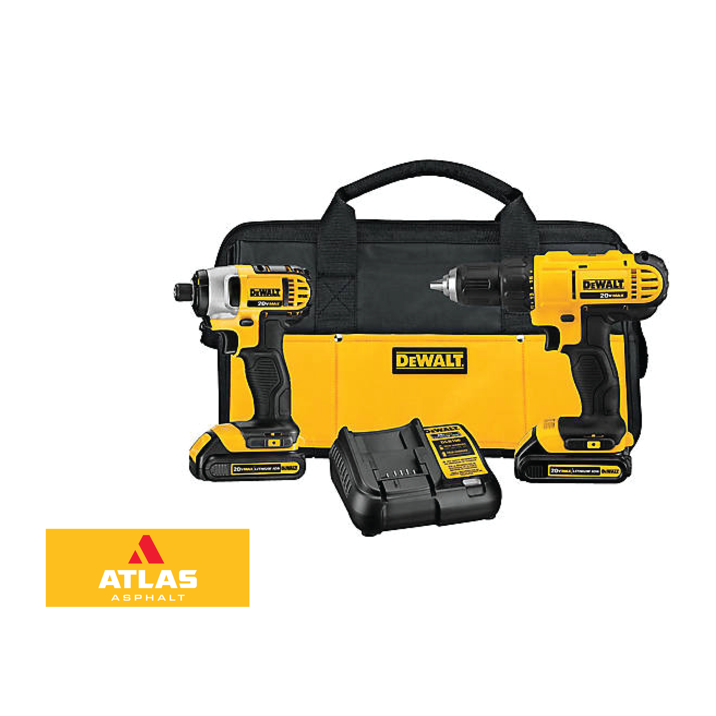 DeWalt 20V Drill/Driver/Impact Driver Combo Kit - Atlas