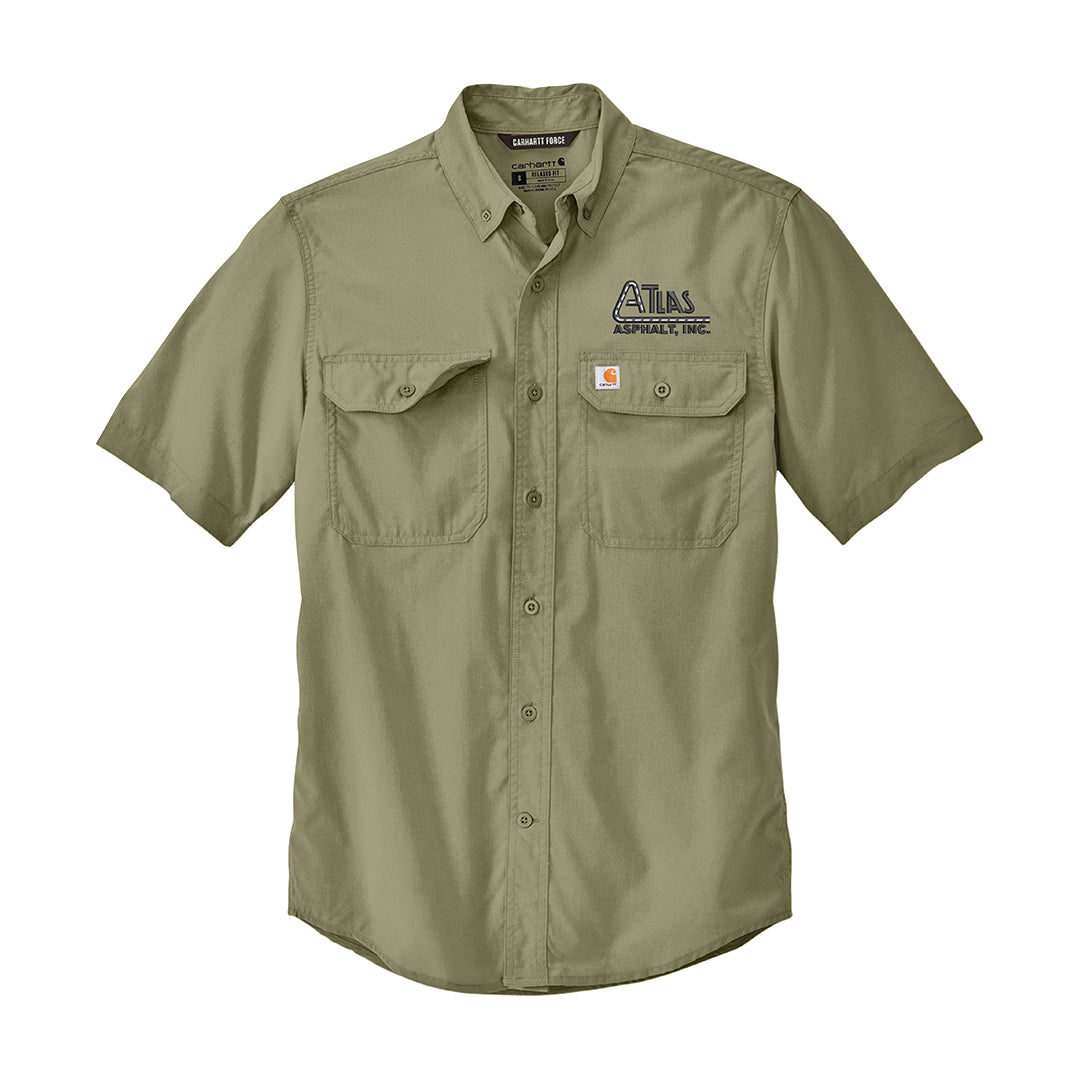 Carhartt Force Solid Short Sleeve Shirt - Atlas (OLD LOGO)
