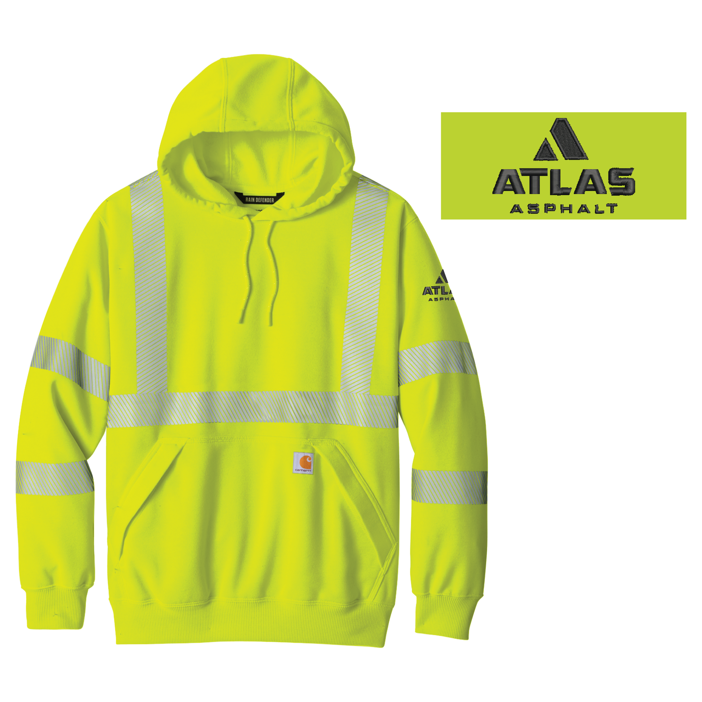 Carhartt® ANSI 107 Class 3 Hooded Sweatshirt - Atlas
