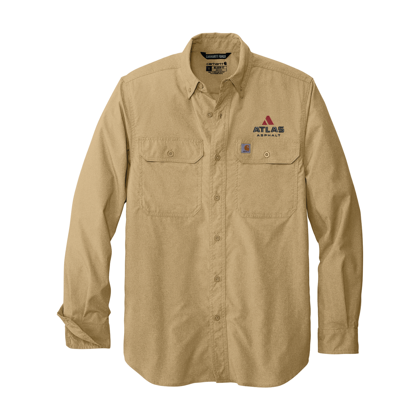 Carhartt Force Solid Long Sleeve Shirt - Atlas