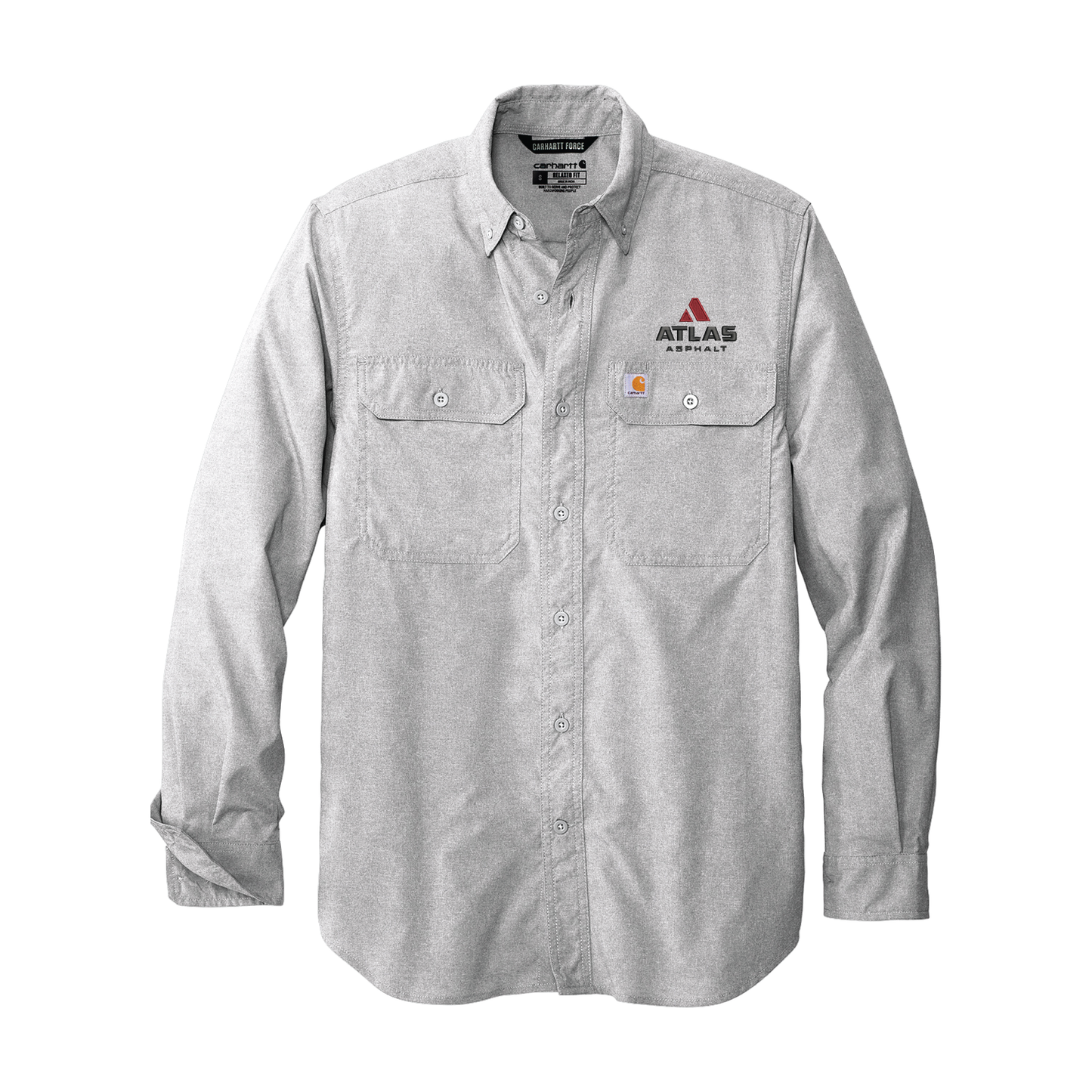 Carhartt Force Solid Long Sleeve Shirt - Atlas