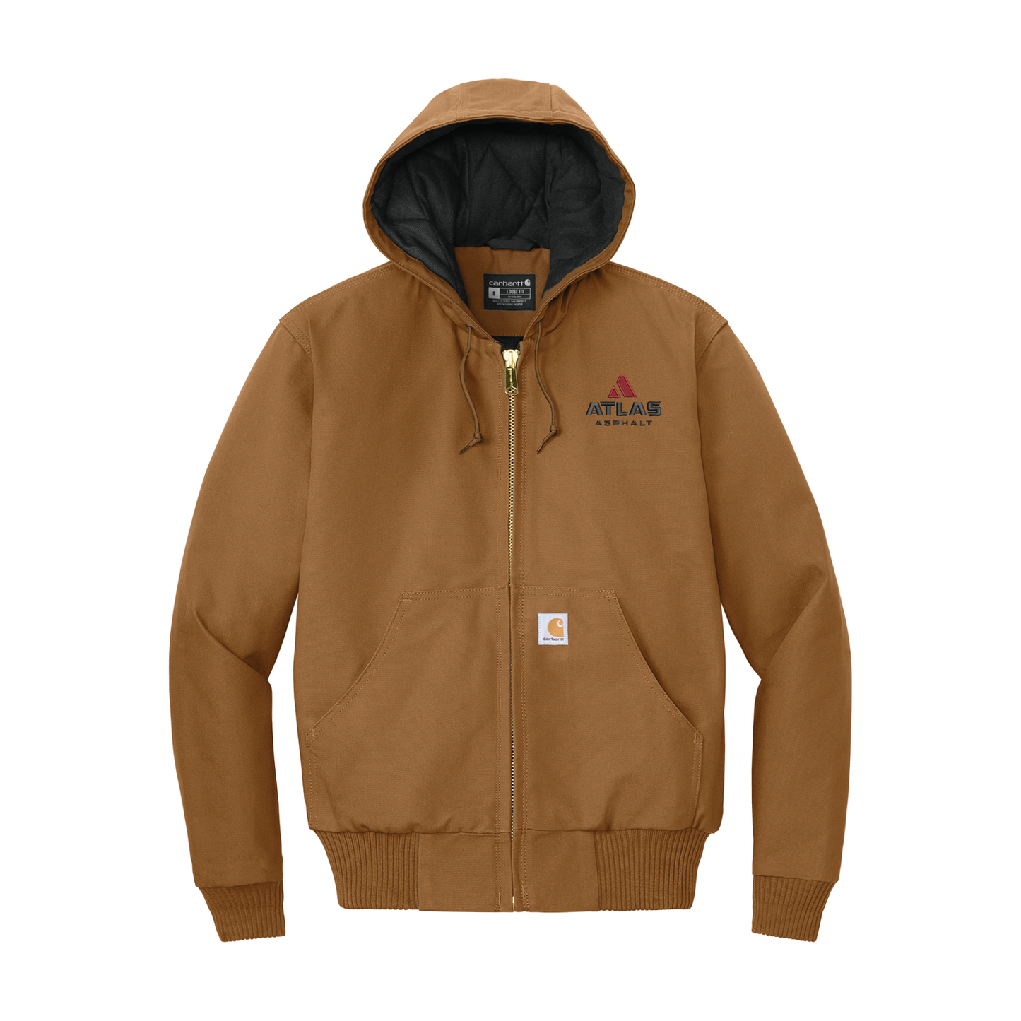 Carhartt Tall Quilted-Flannel-Lined Duck Active Jacket - Atlas