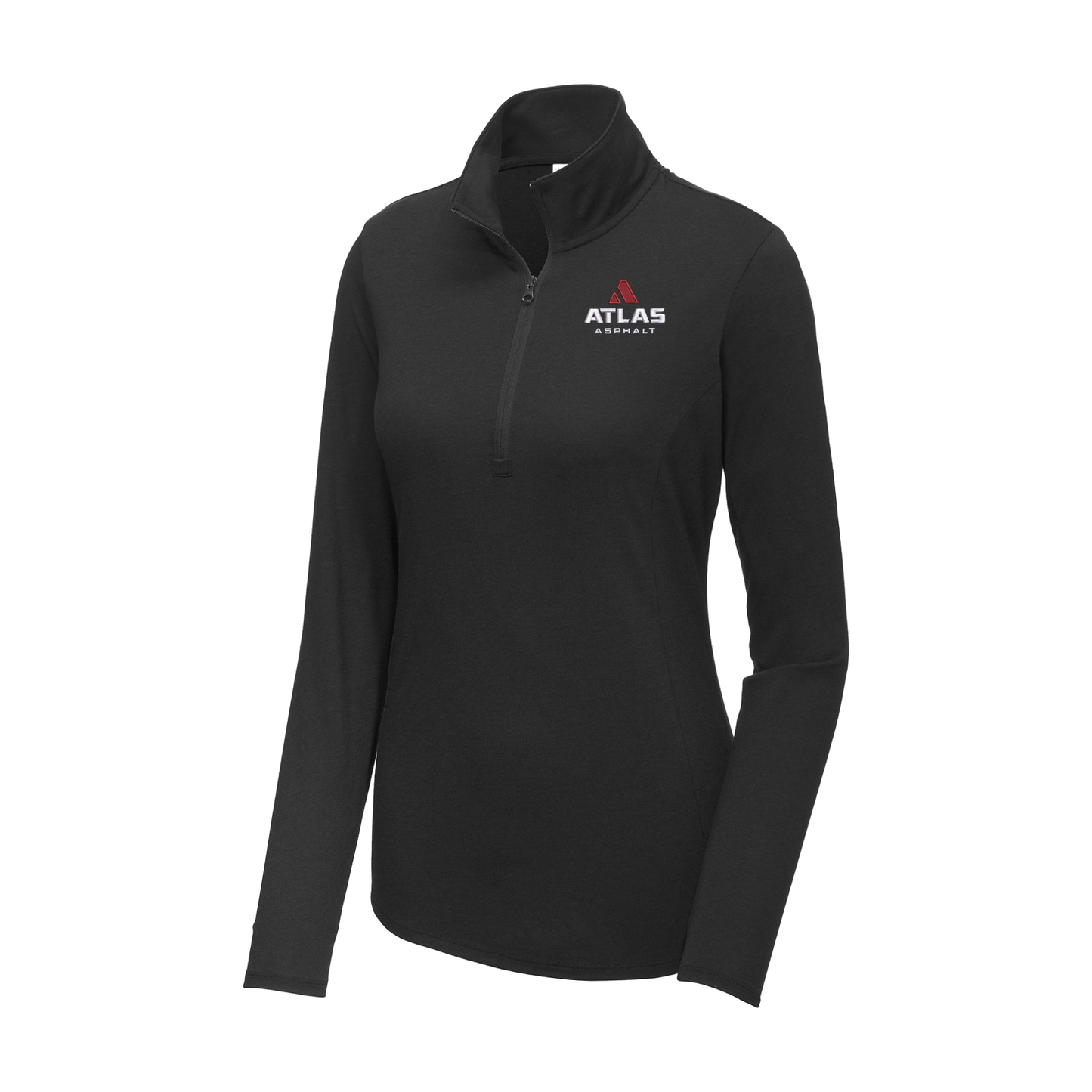 Sport-Tek Ladies PosiCharge Tri-Blend Wicking 1/4-Zip Pullover - Atlas