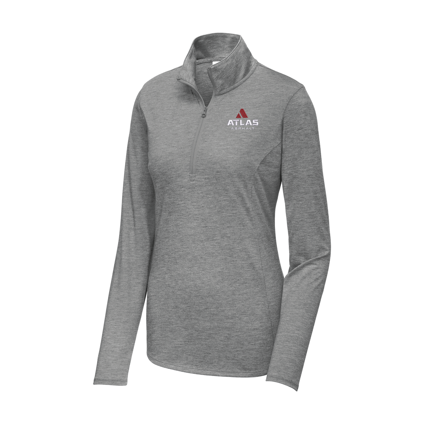 Sport-Tek Ladies PosiCharge Tri-Blend Wicking 1/4-Zip Pullover - Atlas
