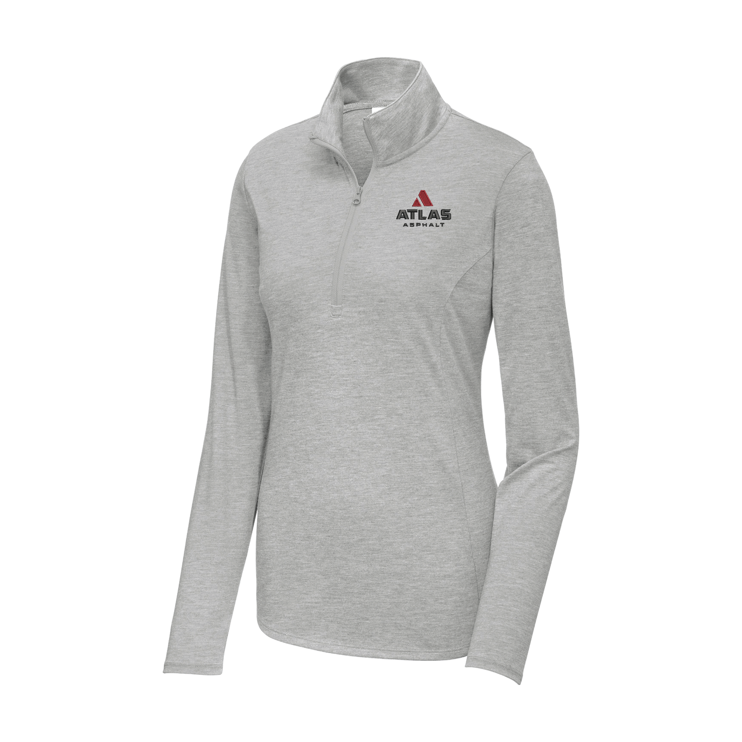 Sport-Tek Ladies PosiCharge Tri-Blend Wicking 1/4-Zip Pullover - Atlas