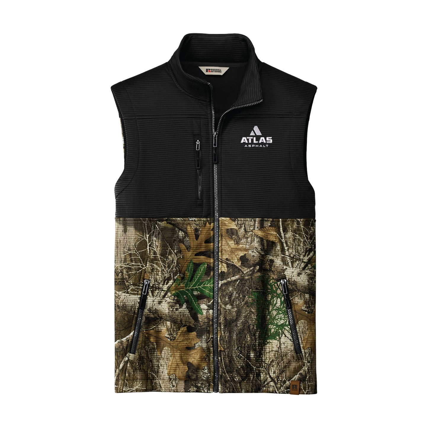 Russell Outdoors Realtree Atlas Colorblock Soft Shell Vest - Atlas
