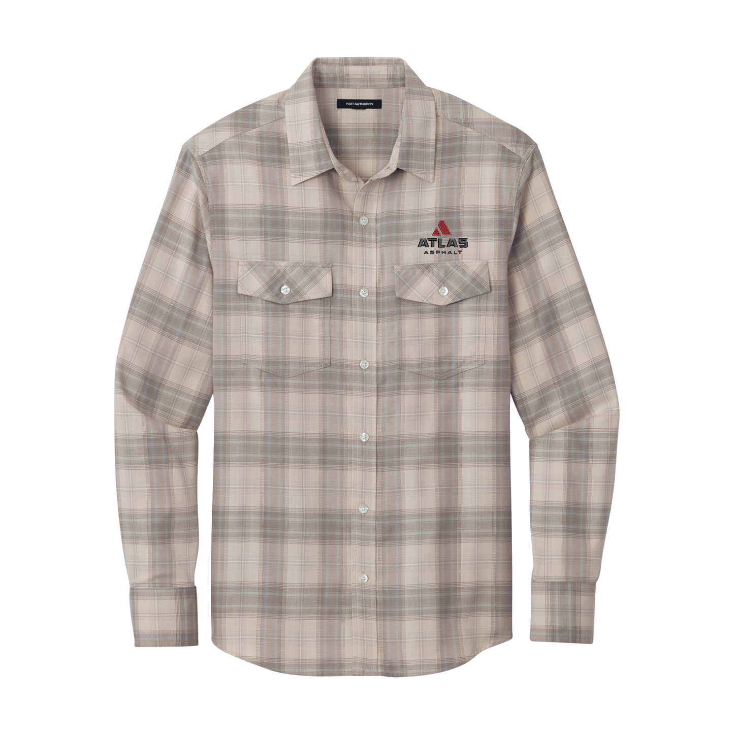 Port Authority® Long Sleeve Ombre Plaid Shirt - Atlas