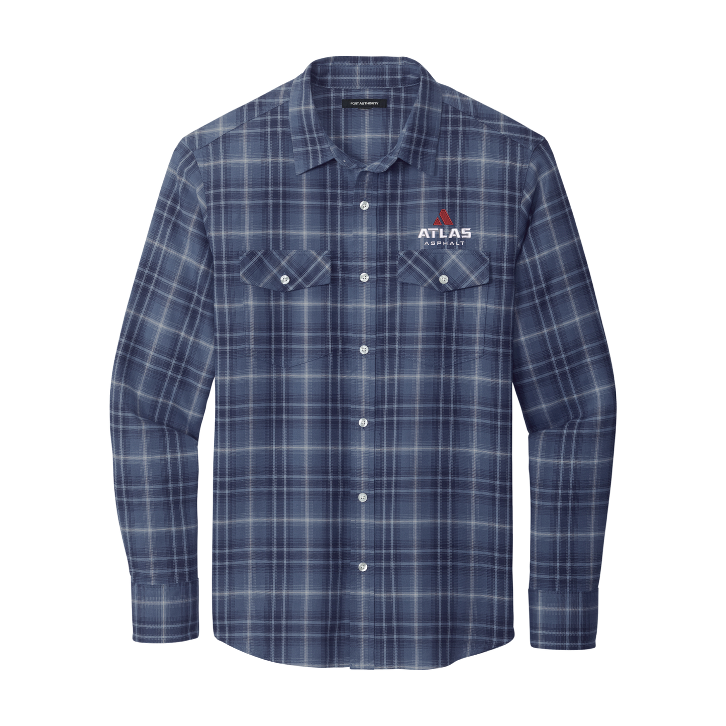 Port Authority® Long Sleeve Ombre Plaid Shirt - Atlas