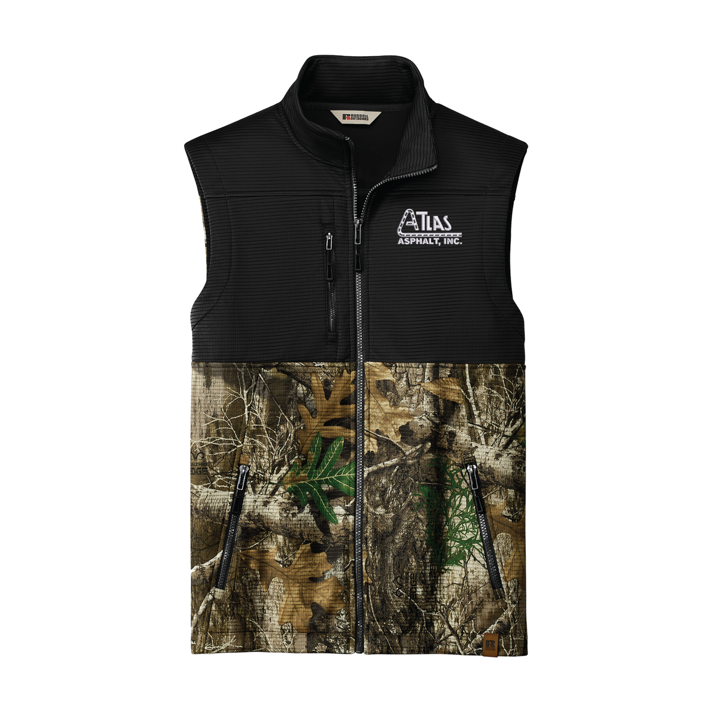 Russell Outdoors Realtree Atlas Colorblock Soft Shell Vest - Atlas