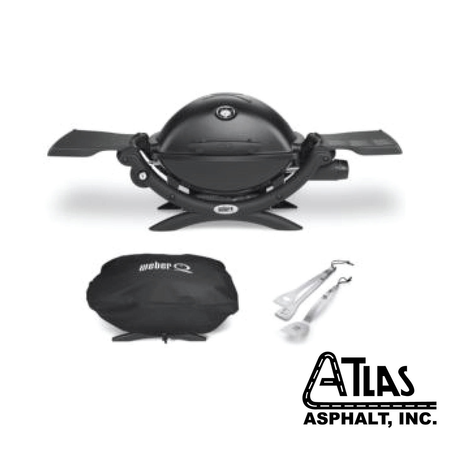 KIT Q1200 w/ Cover + 2pc Tools - Black - Atlas