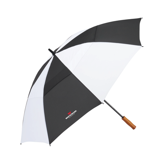 58" Recycled Golf Umbrella with Wooden Handle - WRM