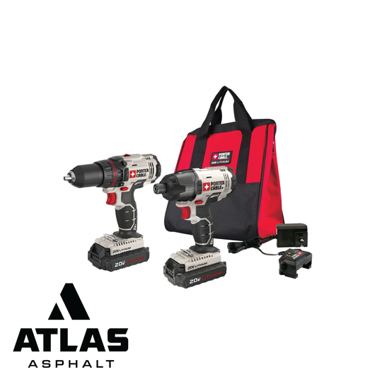 Porter Cable - 20V Max Lithium Ion Drill & Impact Combo Kit - Atlas