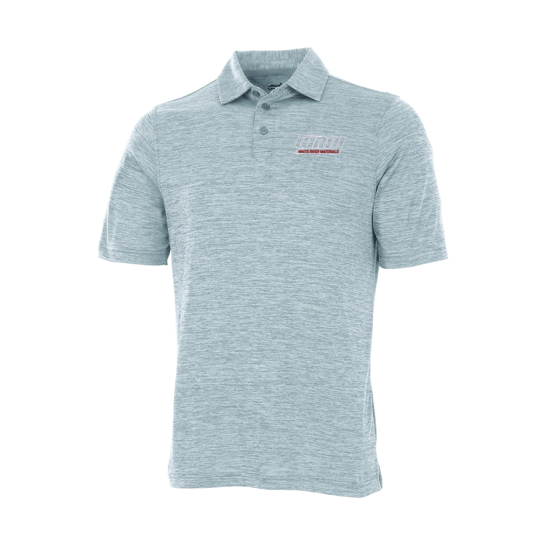 MEN'S SPACE DYE PERFORMANCE POLO WRM White River Materials Atlas