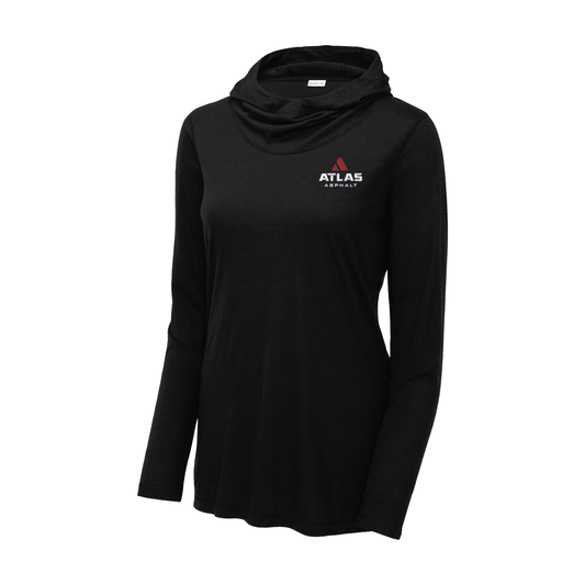 Sport-Tek® Women's PosiCharge ® Tri-Blend Wicking Long Sleeve Hoodie - Atlas