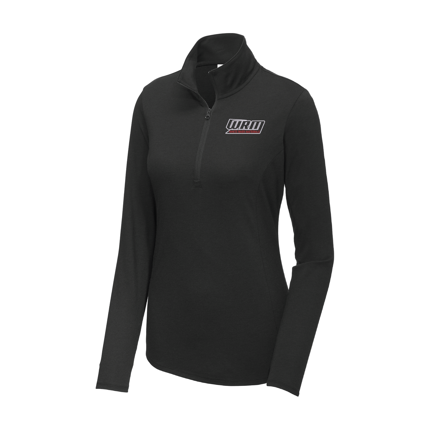 Sport-Tek Ladies PosiCharge Tri-Blend Wicking 1/4-Zip Pullover - WRM