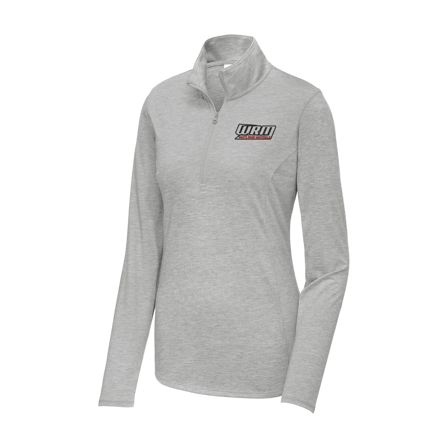 Sport-Tek Ladies PosiCharge Tri-Blend Wicking 1/4-Zip Pullover - WRM