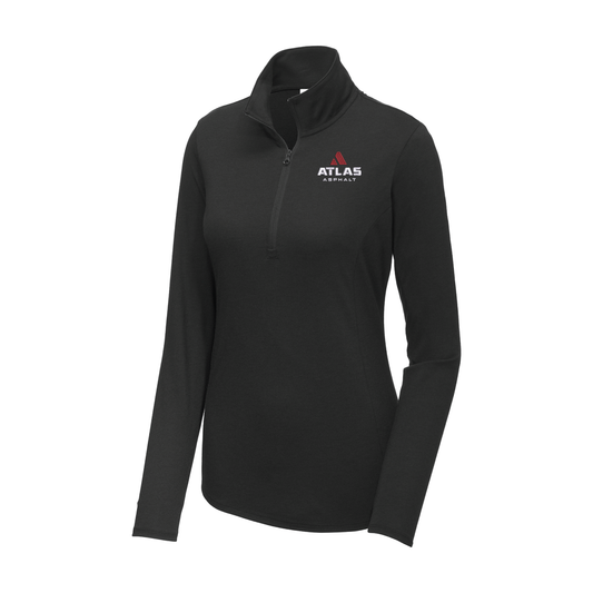 Sport-Tek Ladies PosiCharge Tri-Blend Wicking 1/4-Zip Pullover - Atlas