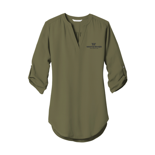 Port Authority Ladies 3/4-Sleeve Tunic Blouse - WRM