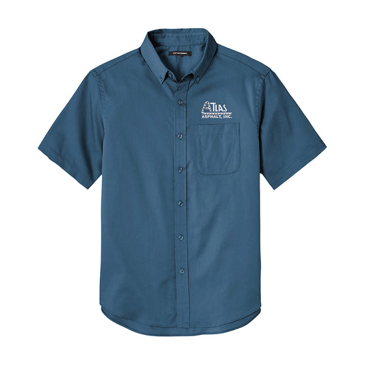 Port Authority Short Sleeve SuperPro React Twill Shirt - Atlas