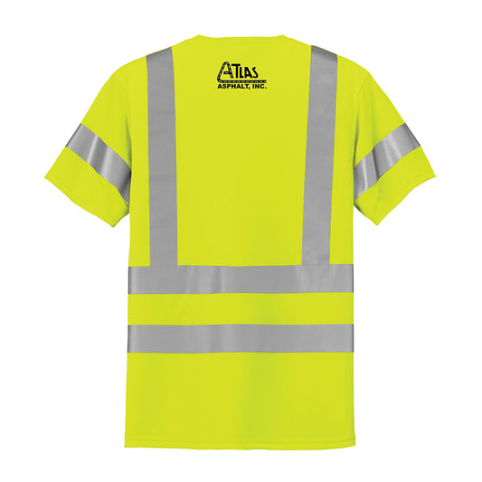 CornerStone ANSI 107 Class 3 Short Sleeve Snag-Resistant Reflective T-Shirt - Atlas