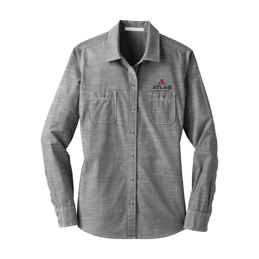 Port Authority® Slub Chambray Shirt - Atlas