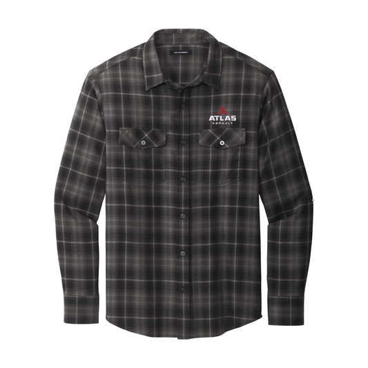 Port Authority® Long Sleeve Ombre Plaid Shirt - Atlas